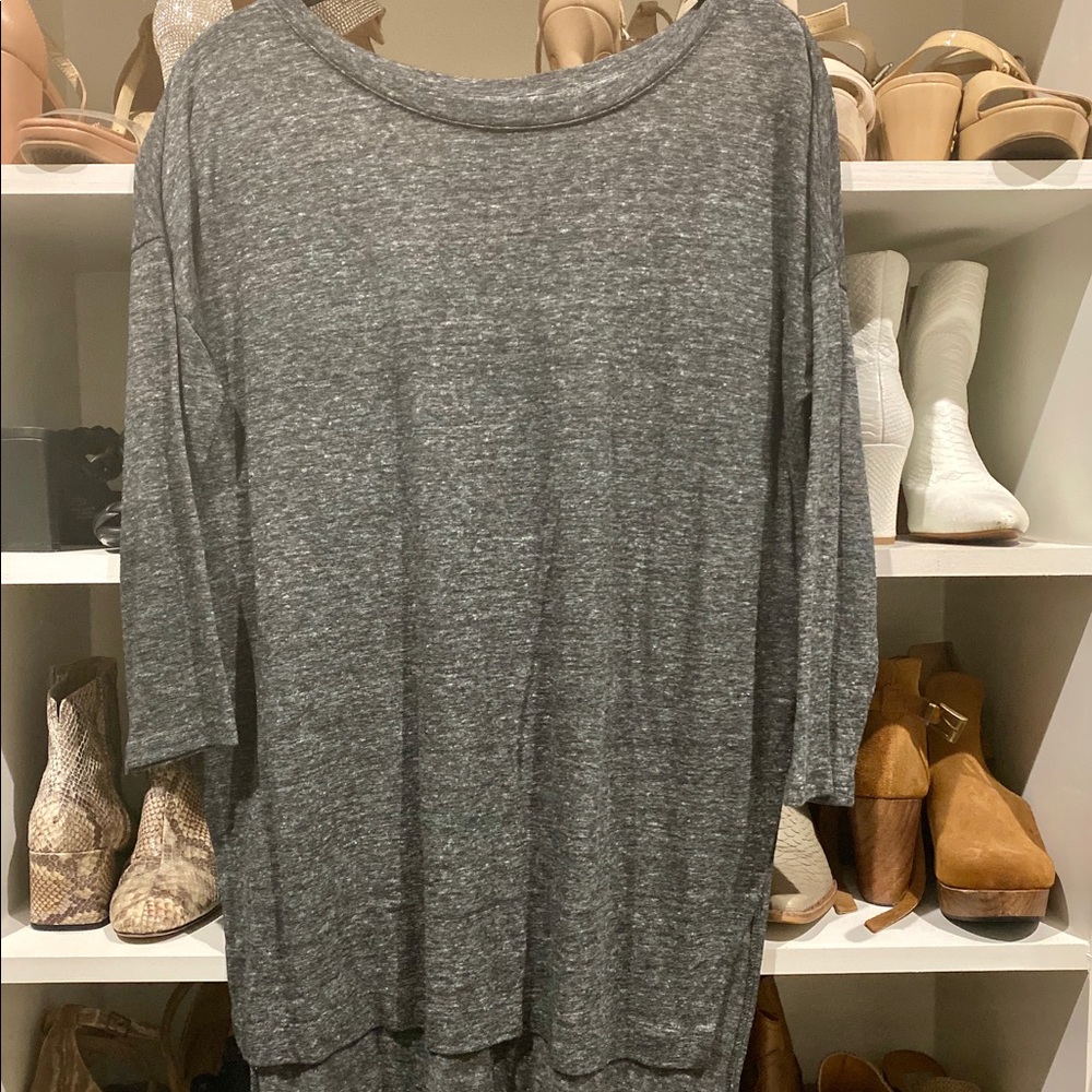 Grey hi low tunic